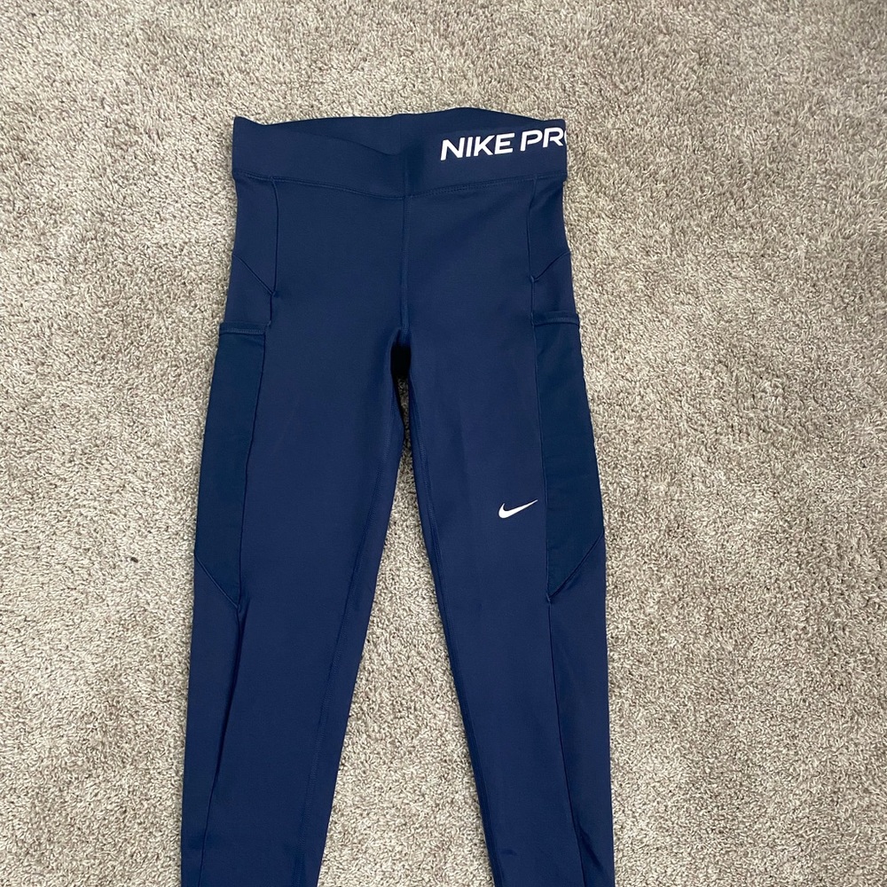 Blue Nike Leggings